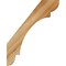 Ekena Millwork 4"W x 16"D x 20"H Olympic Rough Sawn Knee Brace, Western Red Cedar BRC04X16X20OLY00RWR - alternate 3